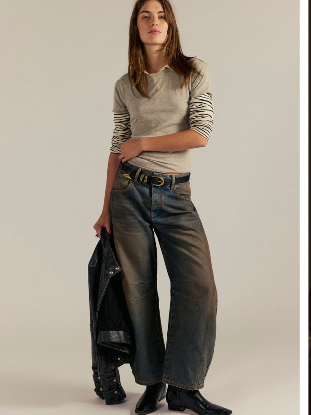 We The Free Lucky You Mid Rise Barrel Jeans 💙